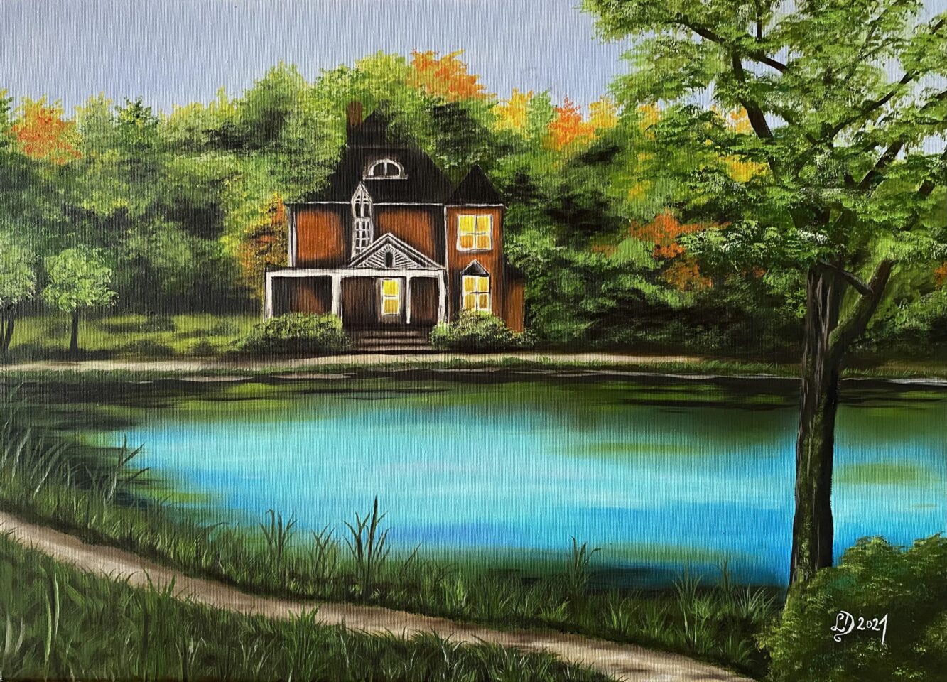 Obrazy Dufková - Dům u kouzelného jezera